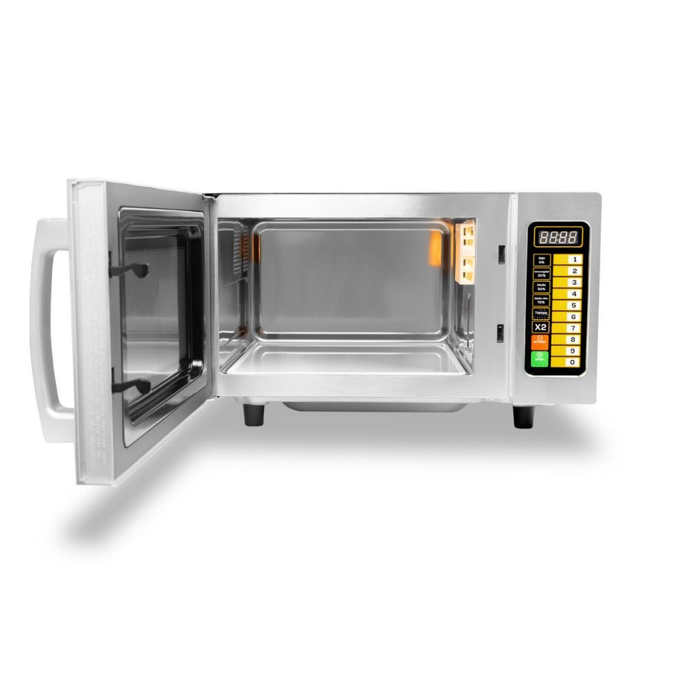 Microondas Rhino HOMIC-09D, horno de microondas digital, en acero inoxidable.