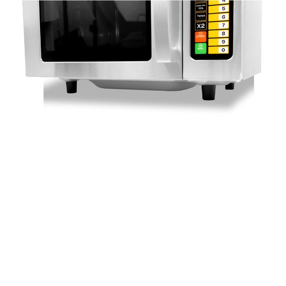 Microondas Rhino HOMIC-09D, horno de microondas digital, en acero inoxidable.