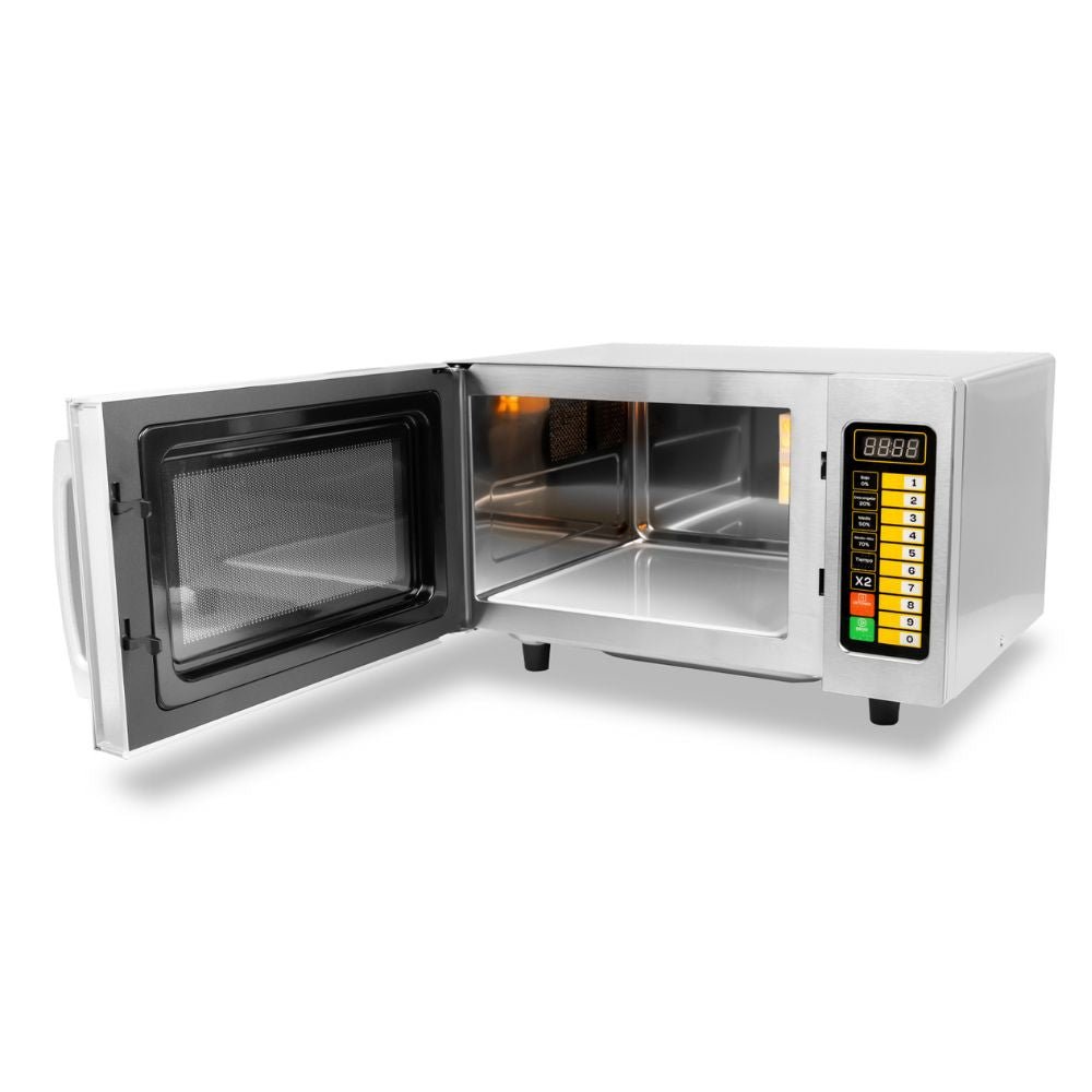 Microondas Rhino HOMIC-09D, horno de microondas digital, en acero inoxidable.