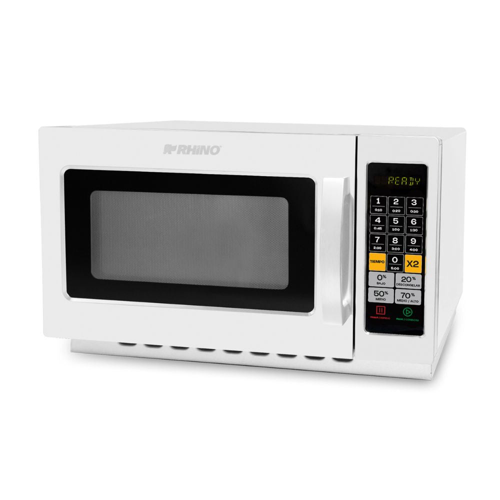 Microondas Rhino HOMIC-12D, horno de microondas digital, en acero inoxidable.