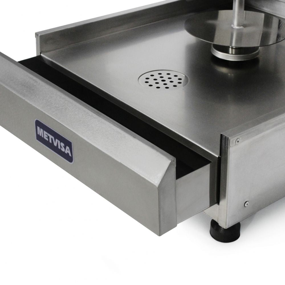METVISA MTA-ACGE-4 | Asador 55 cm | Giro Electrico | Acero inoxidable | Taqueria Puesto Tianguis | Asador Grill Comercial Industrial a Gas Eléctrico Carne Pollo Hamburguesas Salchichas Hot Dogs Acero Inoxidable Taquería Restaurante Cocina Industrial Negocio