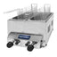FREIDOR METVISA MTA-FG-3D | 2 Tinas 2 Canastillas | 6 Litros 3 + 3 | Gas | Papas Pollo Alitas | Freidora de Papas Industrial Comercial Gas Eléctrica Papas a la Francesa Pollo Frito Alitas Salchipulpos Acero Inoxidable Restaurante Cocina Económica Fonda Negocio