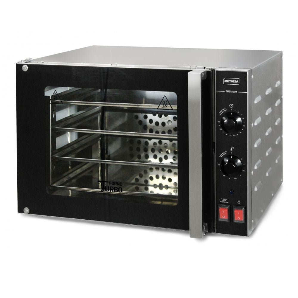 HORNO METVISA MTA-FTE-65 | Horno Convección Horno Turbo Aislamiento Térmico | Eléctrico | Acero Inoxidable | Repostería Panes Pizzas | Horno de Convección Eléctrico Gas para Panadería Pastelería Pan Pasteles Galletas Acero Inoxidable Restaurante Cocina Industrial Pizzería Negocio