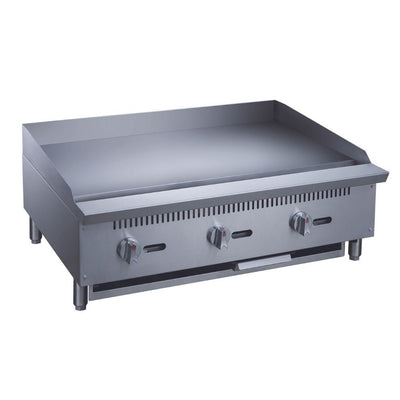 Plancha Migsa MGRG-36-MG, plancha comercial 92 cm, en acero inoxidable.