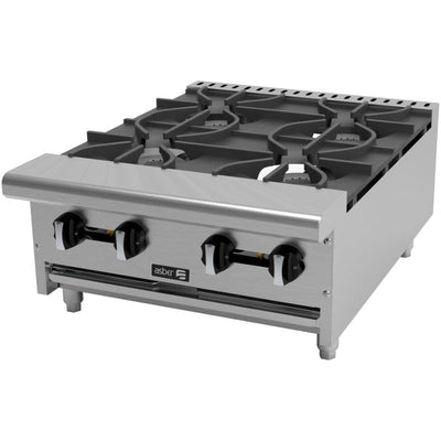 Parrilla Asber AEHP-4-24, en acero inoxidable.