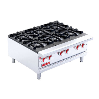 PARRILLA CORIAT PCV-6 HD | Parrilla | 6 Quemadores | Gas | Lámina De Acero Inoxidable | Restaurante Hotel Industrial Fonda Bistró Cafetería Cocinas Fondas Restaurantes Cenadurías Comedores Industriales Preparación de Alimentos Cocción.