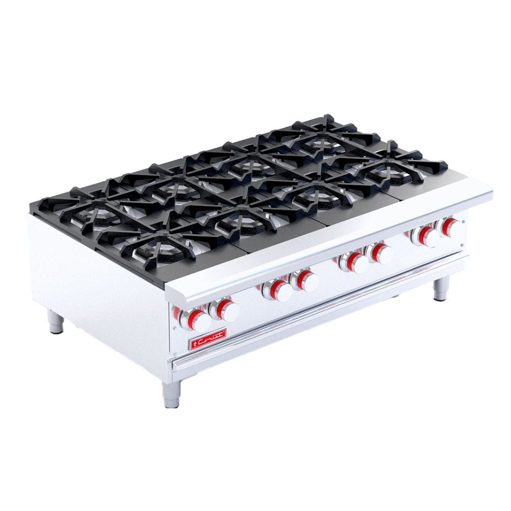 PARRILLA CORIAT PCV-8 HD | Parrilla | 8 Quemadores | Gas | Lámina De Acero Inoxidable | Restaurante Hotel Industrial Fonda Bistró Cafetería Cocinas Fondas Cenadurías Comedores Industriales Preparación de Alimentos Cocción. 