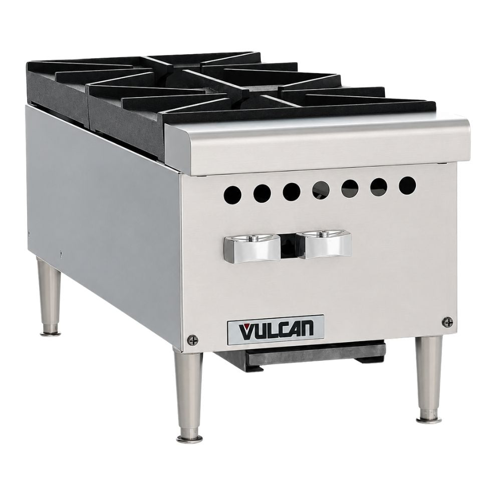Parrilla Vulcan VCRH12, estufa parrilla a gas, en acero inoxidable.