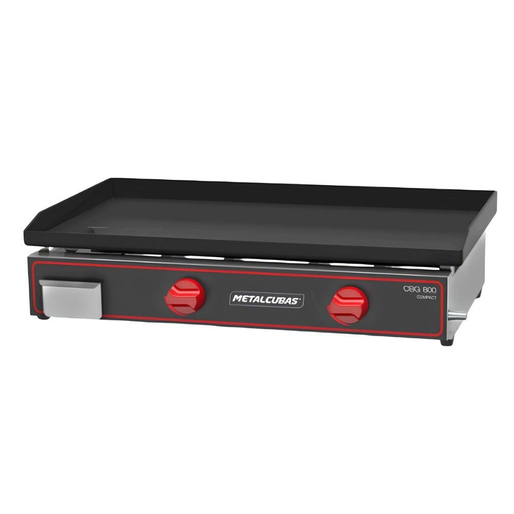 Plancha Metalcubas CBG800C, plancha a gas compact, en acero inoxidable.