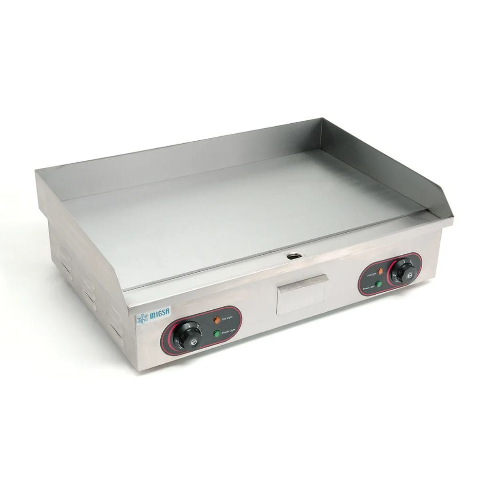 Migsa Bn-818B Plancha Grill Lisa Electrica Frente 55 cm Hamburguesa Quesadillas Taquería Foodtruck Pollo Pescado Carne Asar Sandwiches Asar Hamburguesas Teriyaki Teppanyaki
