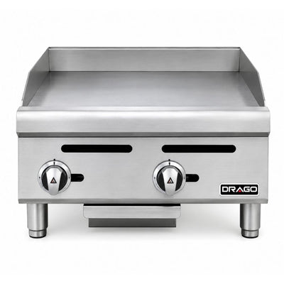 Drago PG-2 Plancha 61 cm Gas 2 Controles Acero Inoxidable -  - Drago - KitchenMax Store