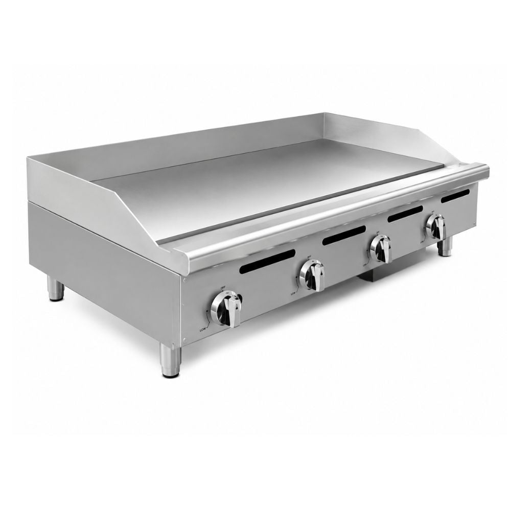 Drago PG-4 Plancha Frente 122 cm Gas 4 Controles Acero Inoxidable -  - Drago - KitchenMax Store