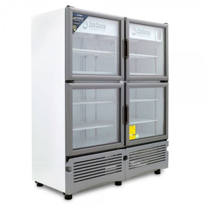 REFRIGERADOR IMBERA 1023530 VRQ35 D BMAD LED BLA 4PC | Refrigerador Enfriador Vertical | 4 Puertas Cristal | 35 Pies Cúbicos | Cremería Comercios Carnicería Abarrotes