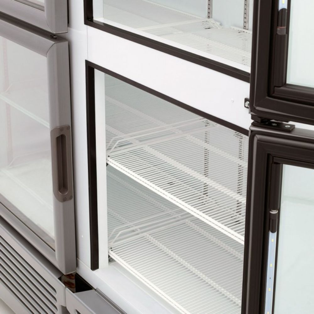 REFRIGERADOR IMBERA 1023530 VRQ35 D BMAD LED BLA 4PC | Refrigerador Enfriador Vertical | 4 Puertas Cristal | 35 Pies Cúbicos | Cremería Comercios Carnicería Abarrotes
