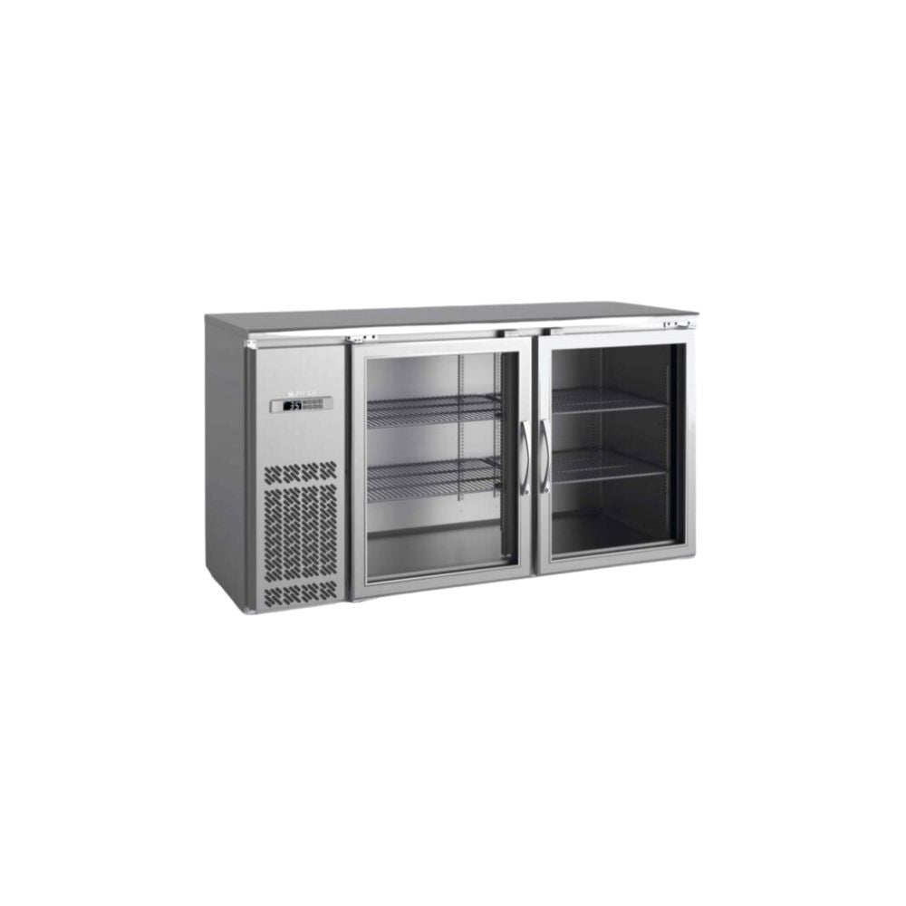 REFRIGERADOR INFRICO ERV60IIGD | Refrigerador para Bar | Acero Inoxidable | 12.7 Pies Cubicos | Bar Cafetería Bar Restaurante Cafeteria Cocina Industrial Refrigerar Bajo Barra Conservar Comedor 