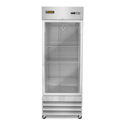 REFRIGERADOR RHINO REVECRI-23 | Refrigerador Vertical | 1 Puerta Cristal | Capacidad: 21 Pies Cúbicos | Cocina Hotel Restaurante
