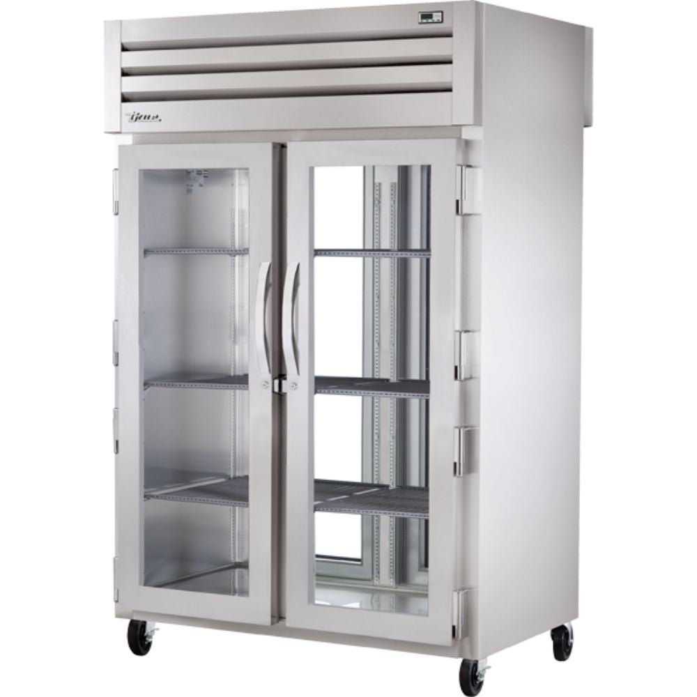 REFRIGERADOR TRUE STG2RPT-2G-2G-HC | Refrigerador Vertical | 2 Puertas Cristal | Acero Inoxidable Aluminio | Restaurante Cafetería Restaurante Lácteos Industrial Cocina Cremería Comercios Insumos Carnicería Hotel Panadería Refresquero Latas Bar Abarrotes 