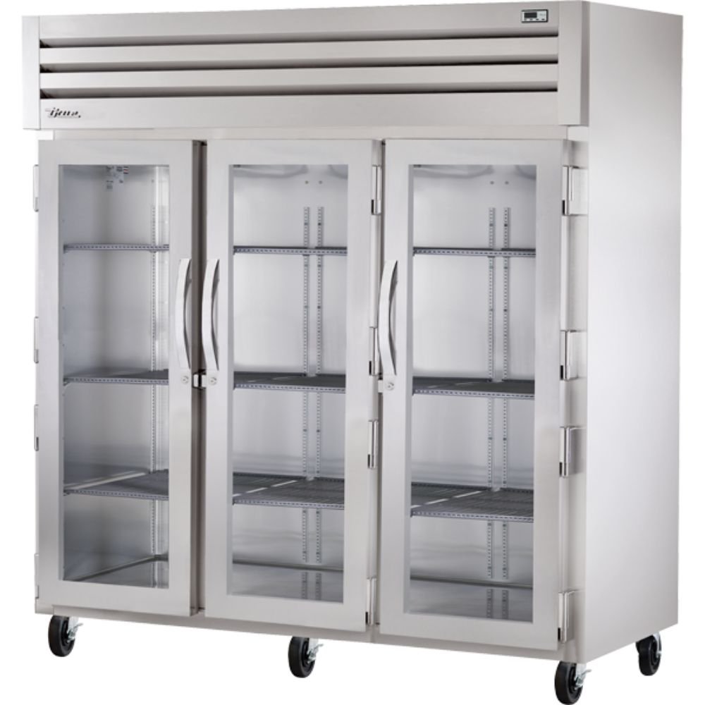 REFRIGERADOR TRUE STG3R-3G | Refrigerador Vertical | 3 Puertas Cristal | Acero Inoxidable Aluminio | Restaurante Cocina Industrial Restaurante Lácteos Industrial Cocina Cremería Comercios Insumos Carnicería Hotel Panadería Refresquero Latas Bar Abarrotes 