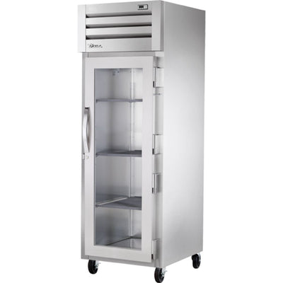 REFRIGERADOR TRUE STR1F-1G-HC | Refrigerador Vertical | 1 Puerta Cristal | Acero Inoxidable Aluminio | Restaurante Cocina Industrial Pastelería Restaurante Lácteos Industrial Cocina Cremería Comercios Insumos Carnicería Hotel Panadería Refresquero Latas Bar Abarrotes 