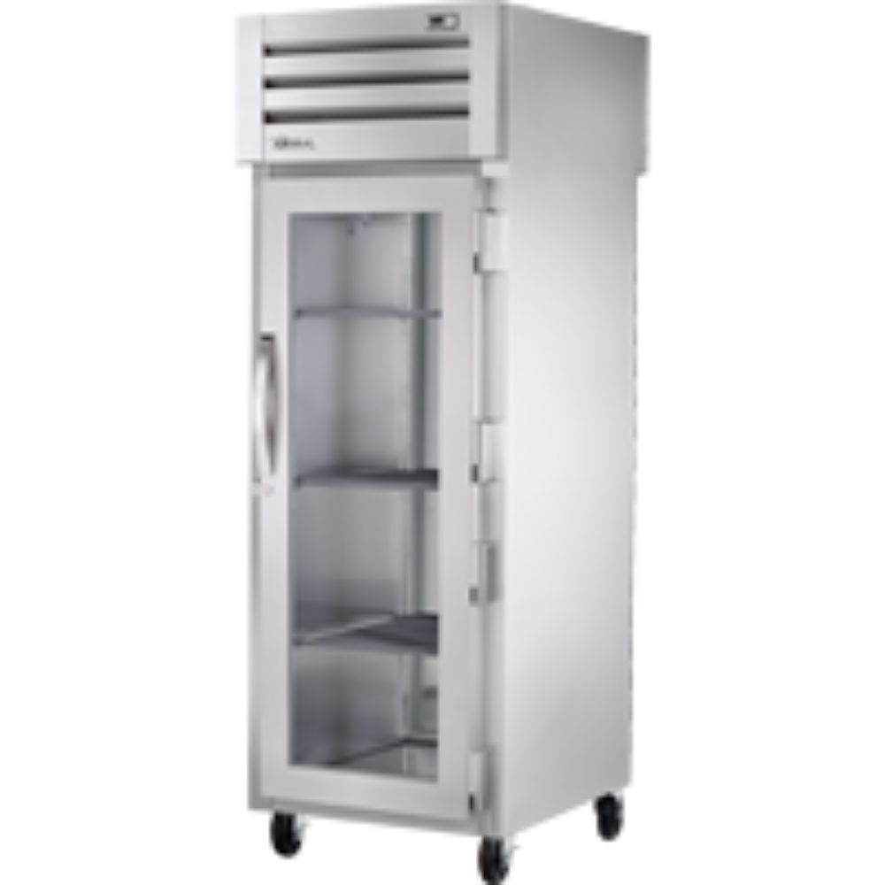 REFRIGERADOR TRUE STR1RPT-1G-1S-HC | Refrigerador Vertical | 1 Puertas Cristal | Acero Inoxidable Aluminio | Restaurante Cocina Industrial Panadería Restaurante Lácteos Industrial Cocina Cremería Comercios Insumos Carnicería Hotel Panadería Refresquero Latas Bar Abarrotes 