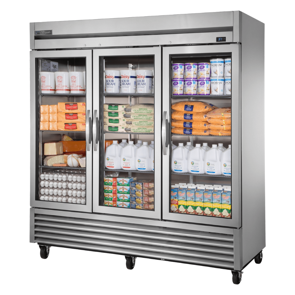 Refrigerador True TS-72G-HC~FGD01, refrigerador vertical, en acero inoxidable.