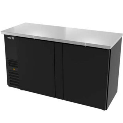 Refrigerador Asber ABBC-24-60 Hc / S-hc, refrigerador contra barra frente, en acero inoxidable.
