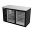Refrigerador Asber ABBC-58 G-hc / Sg-hc, refrigerador contra barra, en acero inoxidable.