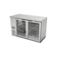 Refrigerador Asber ABBC-68G Hc / Sg-hc, refrigerador contra barra, en acero inoxidable.