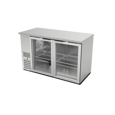 Refrigerador Asber ABBC-68G Hc / Sg-hc, refrigerador contra barra, en acero inoxidable.