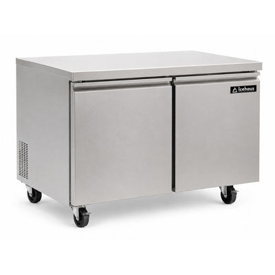 Refrigerador Bajo Barra Icehaus RBB-2P-SS-01, en acero inoxidable.