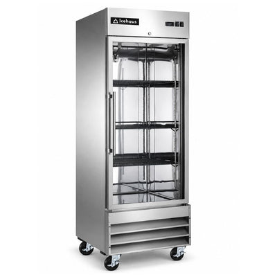 Refrigerador Icehaus RV-1PC-SS-01, refrigerador vertical, en acero inoxidable.