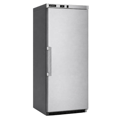 Refrigerador Icehaus RVI-400, refrigerador vertical, en acero inoxidable.