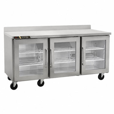 Refrigerador Mesa de Trabajo Centerline CLUC-72R-GD-WTLRR, 18.80 pies cúbicos, en acero inoxidable.