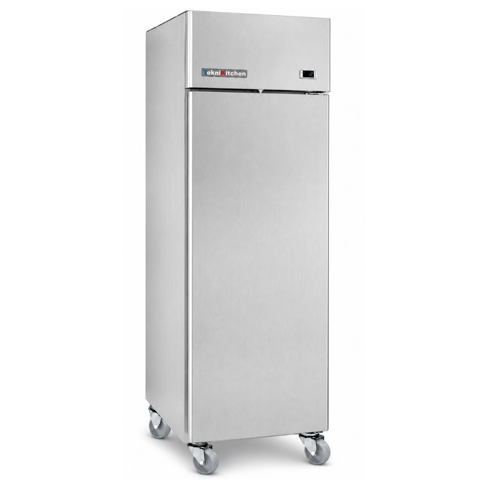Refrigerador Teknikitchen IAG701, en acero inoxidable.