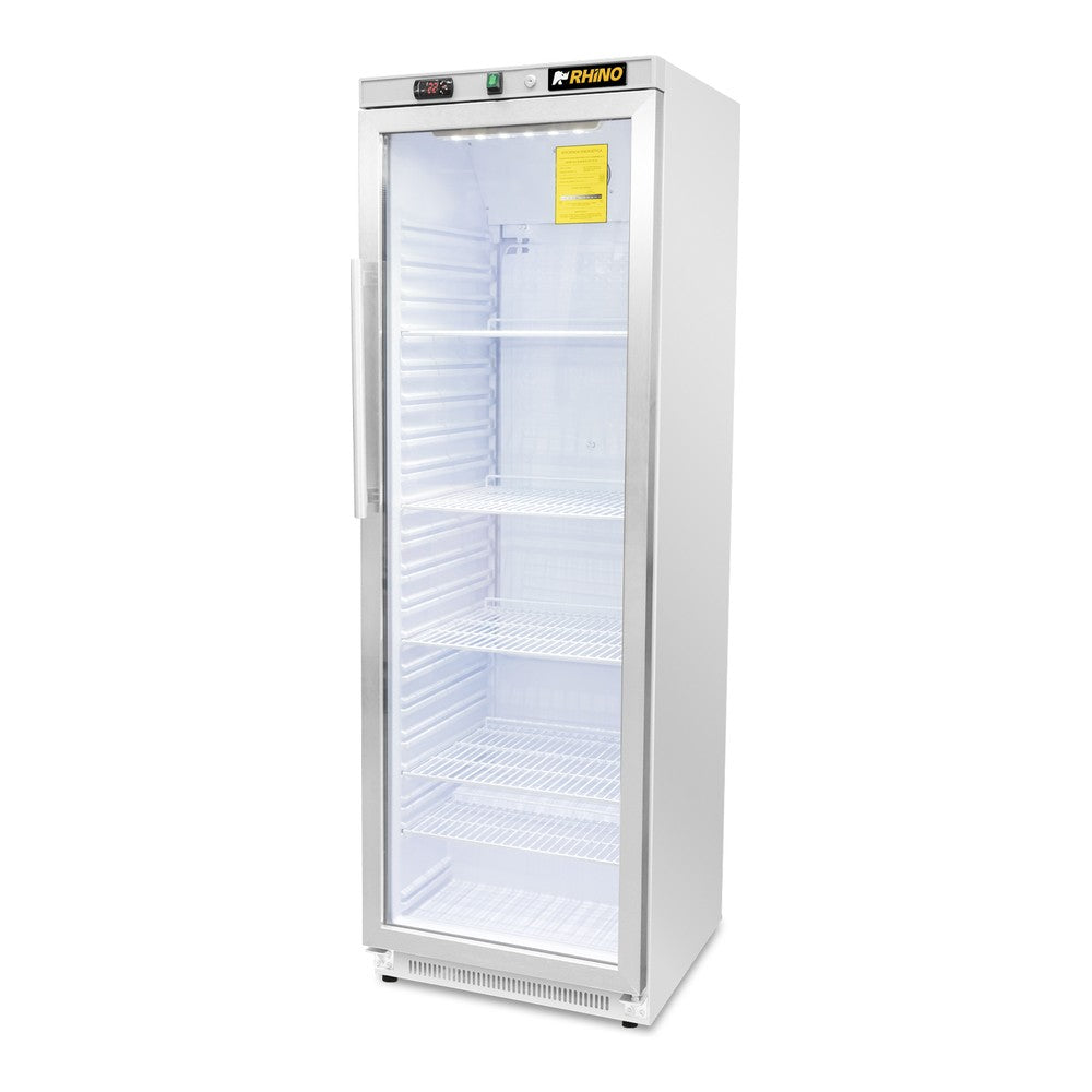 REFRIGERADOR RHINO REVEAB-13C | Refrigerador Vertical | 1 Puerta Cristal | Capacidad 13 Pies Cúbicos | Tienda Cafetería Restaurante