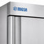 Refrigerador Migsa UR-27C-1, 650 litros, en acero inoxidable.