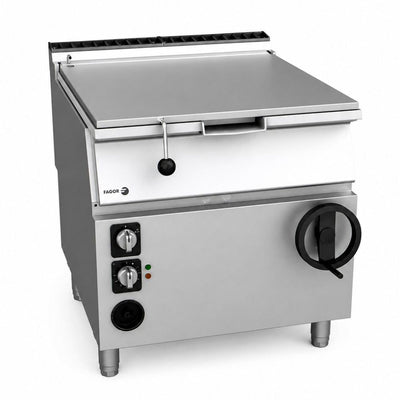 Sartén Fagor SB-G910 I, sartén basculante manual, en acero inoxidable.