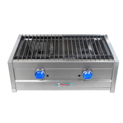 San-Son LUNCHMASTER2 Parrilla 2 Quemadores Corona Acero Inoxidable - Parrillas - San Son - KitchenMax Store