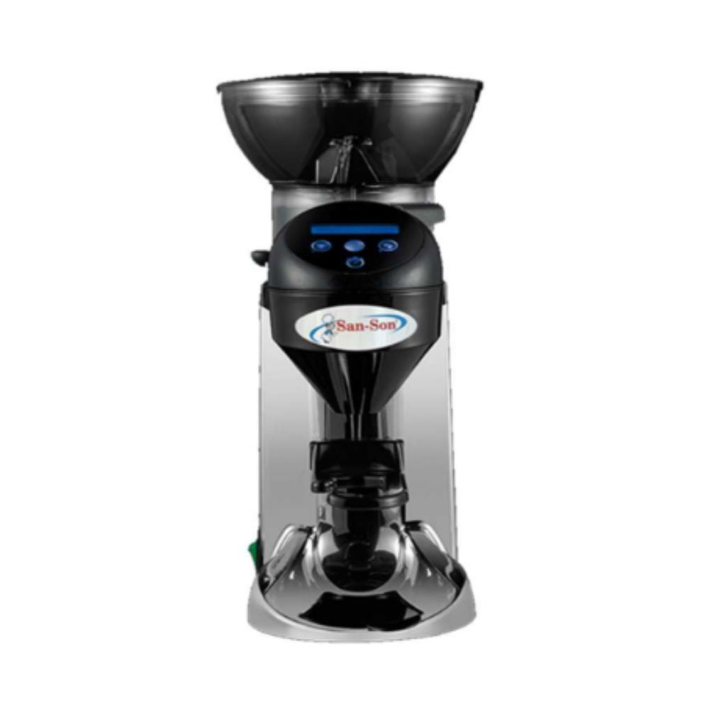 MOLINO SAN SON TRANQUILO-TRON | Molino | Pantalla Táctil | Contador de Cafés | Muelas Acero Templado | Cafetería Restaurante Hotel Negocio Café Granos de Café Profesional Expresso Cappuccino Triturar Ergonómica