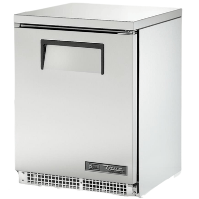 TRUE TUC-24-HC Mesa Refrigerada Bajo Barra 1 Puerta Solida Acero Inoxidable Gris -  - True - KitchenMax Store