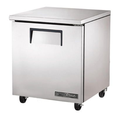 TRUE TUC-27F-HC Mesa Refrigerada Bajo Barra 1 Puerta Solida Acero Inoxidable Gris -  - True - KitchenMax Store