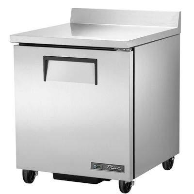 TRUE TWT-27-HC Mesa Refrigerada Bajo Barra 1 Puerta Solida Acero Inoxidable Gris -  - True - KitchenMax Store