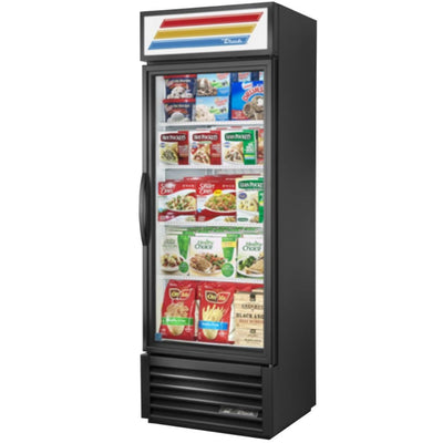 True GDM-19T-F~TSL01 Congelador Exhibidor Vertical 1 Puerta Cristal 4 Parrillas -  - True - KitchenMax Store