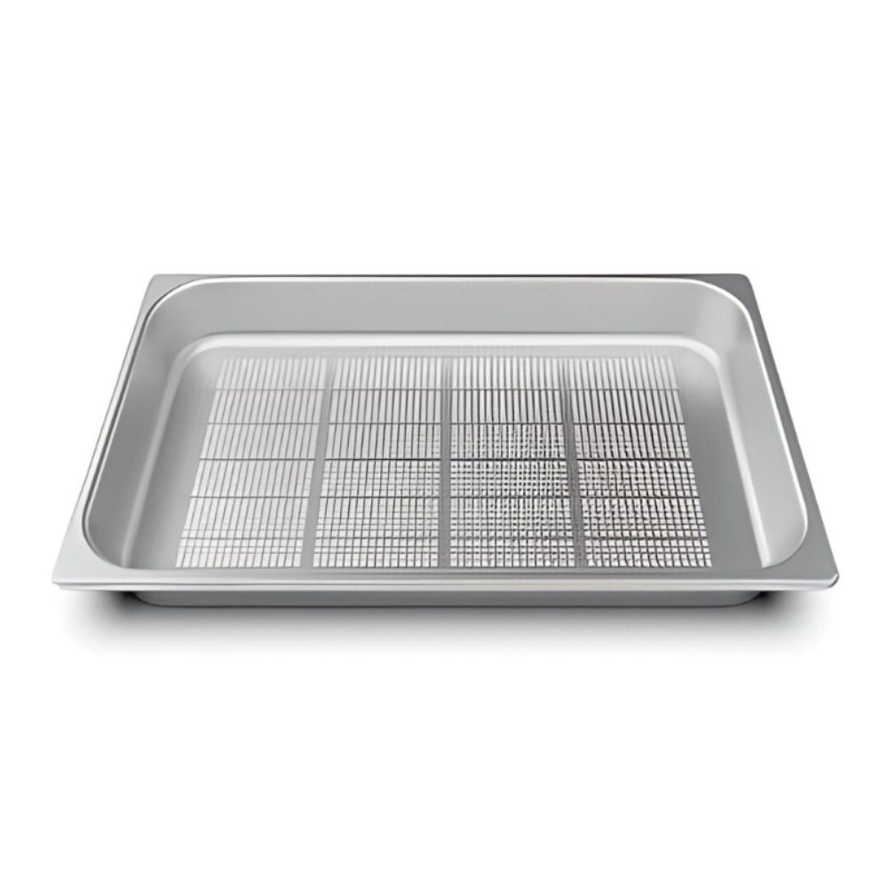 Unox FORO.STEEL65 Bandeja Acero Inoxidable Perforada para GN 1/1 Horno Microondas Restaurante Panadería Pan Cocina Comedores Industriales Charolas Alimentos.  KitchenMax.Store. Envíos seguros a todo México. Cotiza hoy mismo. 