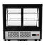 VITRINA REFRIGERADA RHINO VIREMO-120 | Vitrina Refrigerada de Mostrador | Capacidad 120 L | Iluminación LED | Cafetería Pastelería Tienda
