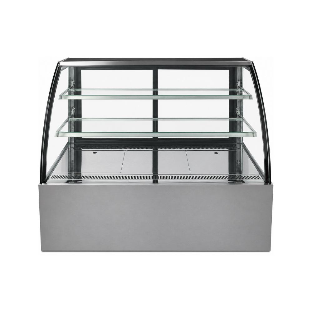 VITRINA DRAGO VPC-150 | Vitrina Pastelera Curva | 9.4 ft3 - 265 Litros | Hoteles Heladerías Bistrós