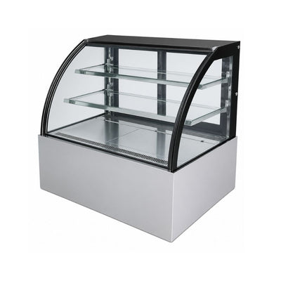 VITRINA DRAGO VPC-150 | Vitrina Pastelera Curva | 9.4 ft3 - 265 Litros | Hoteles Heladerías Bistrós