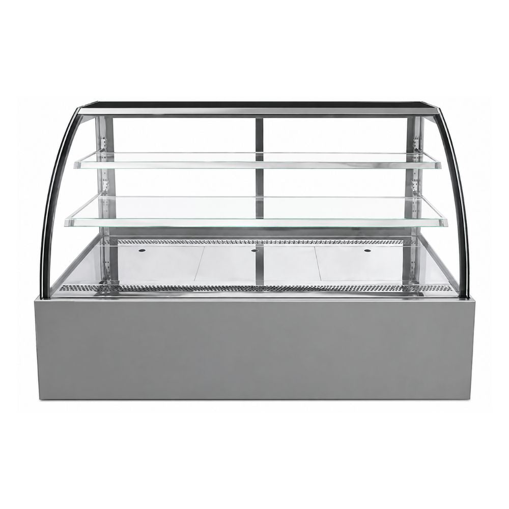 VITRINA DRAGO VPC-180 | Vitrina Pastelera Curva | 11.5 ft3 - 325 Litros | Hoteles Heladerías Bistrós
