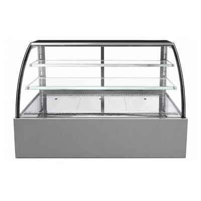 VITRINA DRAGO VPC-180 | Vitrina Pastelera Curva | 11.5 ft3 - 325 Litros | Hoteles Heladerías Bistrós