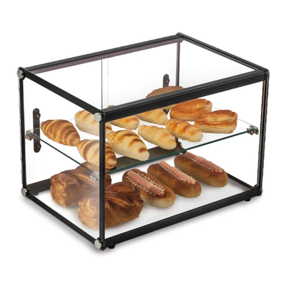 VITRINA EXHIBIDORA MIGSA ZW-65 | Vitrina Exhibidora Neutra | Cristal Recto | 65 Litros | Panadería Negocio Restaurante Tienda Comercial Supermercado Alimentos  Exhibición Negocio Abarrotes 
